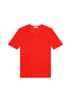 Montagut Slub linen V-neck T-shirt - Reuben