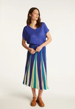 Montagut Slub linen V-neck T-shirt - Larra
