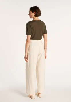 Montagut Slub linen V-neck T-shirt - Bountie