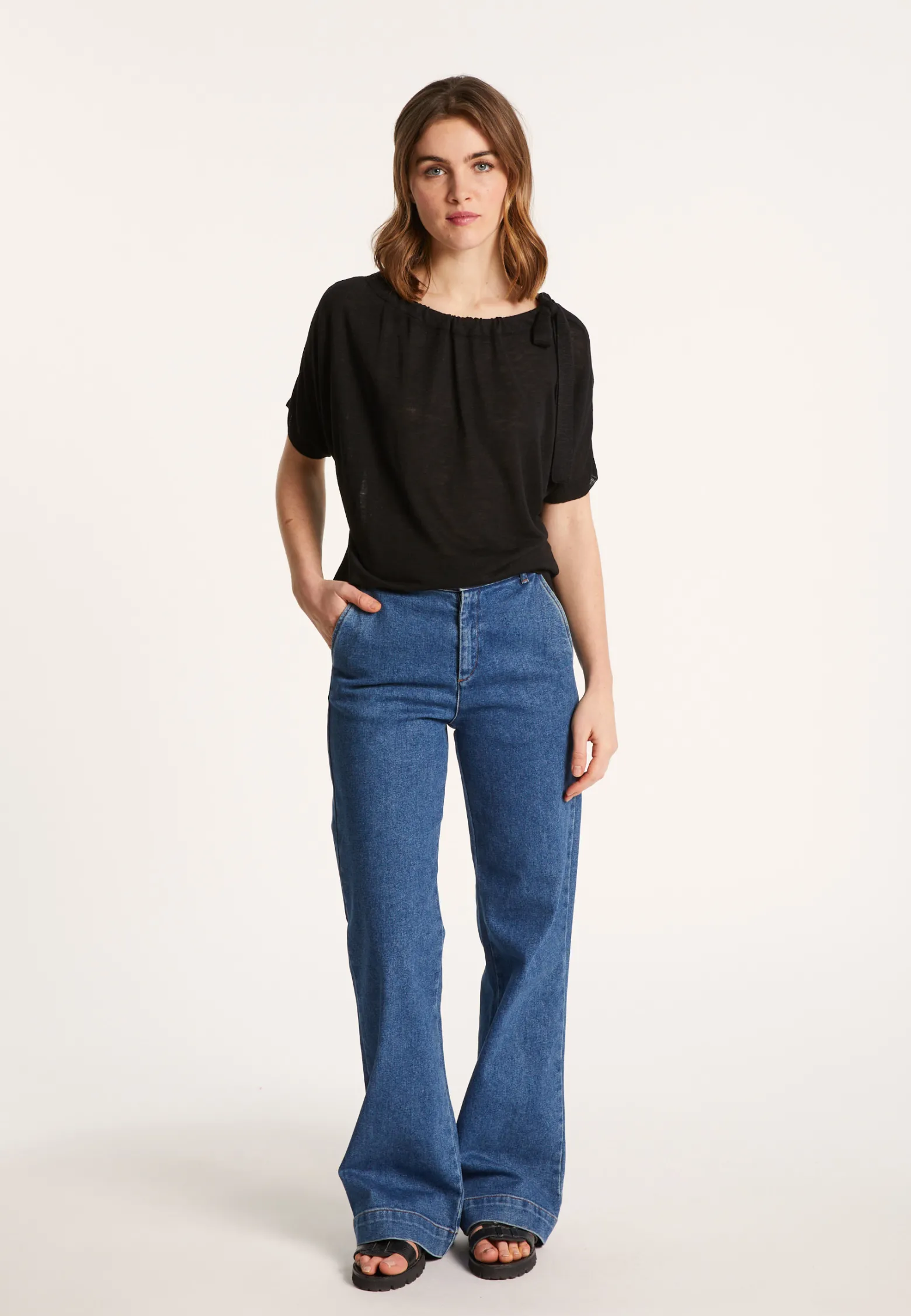 Montagut Soft slub linen t-shirt - Lise