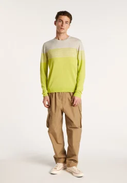 Montagut Striped cashmere and linen sweater - Daltonn