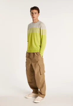 Montagut Striped cashmere and linen sweater - Daltonn