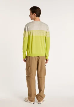 Montagut Striped cashmere and linen sweater - Daltonn