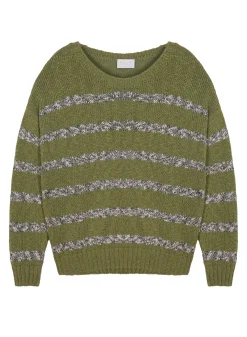 Montagut Striped cotton and linen sweater - Thildie