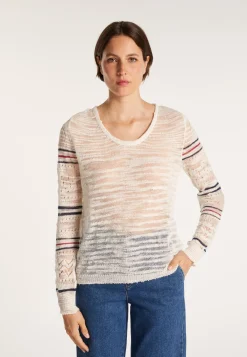 Montagut Striped crochet jumper - JANIS