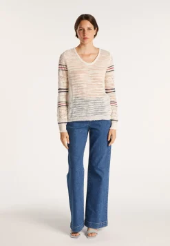 Montagut Striped crochet jumper - JANIS
