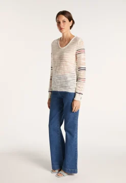 Montagut Striped crochet jumper - JANIS