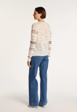 Montagut Striped crochet jumper - JANIS