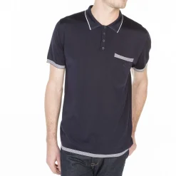 Montagut Striped Polo Fil Lumière - Basso