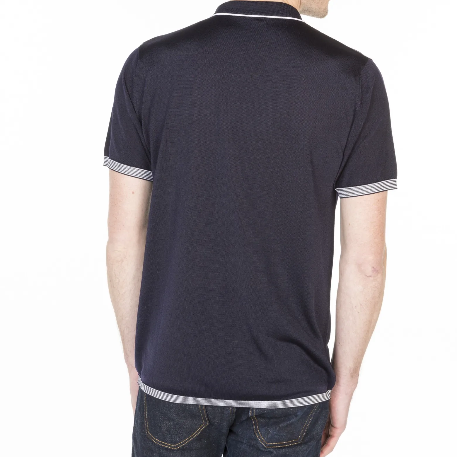 Montagut Striped Polo Fil Lumière - Basso