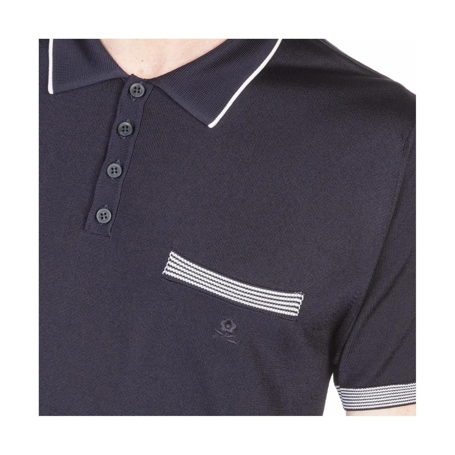 Montagut Striped Polo Fil Lumière - Basso