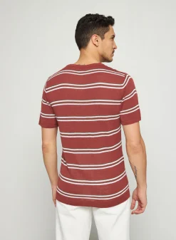 Montagut Striped t-shirt in slub linen - Remi