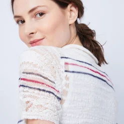 Montagut Striped T-shirt with polo collar - JUMELLE