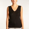 Montagut Tank top in bamboo cashmere fiber - Rianna