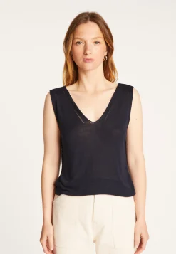 Montagut Tank top in bamboo cashmere fiber - Rianna