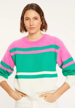 Montagut Three-colored cotton sweater - Mavrick