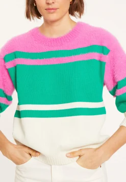 Montagut Three-colored cotton sweater - Mavrick