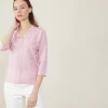 Montagut Tie-neck polo shirt in Fil Lumière - Amara