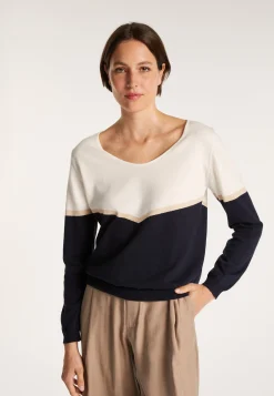 Montagut Tricolor cotton sweater - Audrey