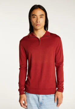 Montagut Trucker neck sweater with logo in merino wool - Ryan