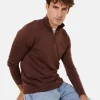 Montagut Trucker neck sweater with logo in merino wool - Ryan