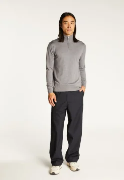Montagut Trucker neck sweater with logo in merino wool - Ryan