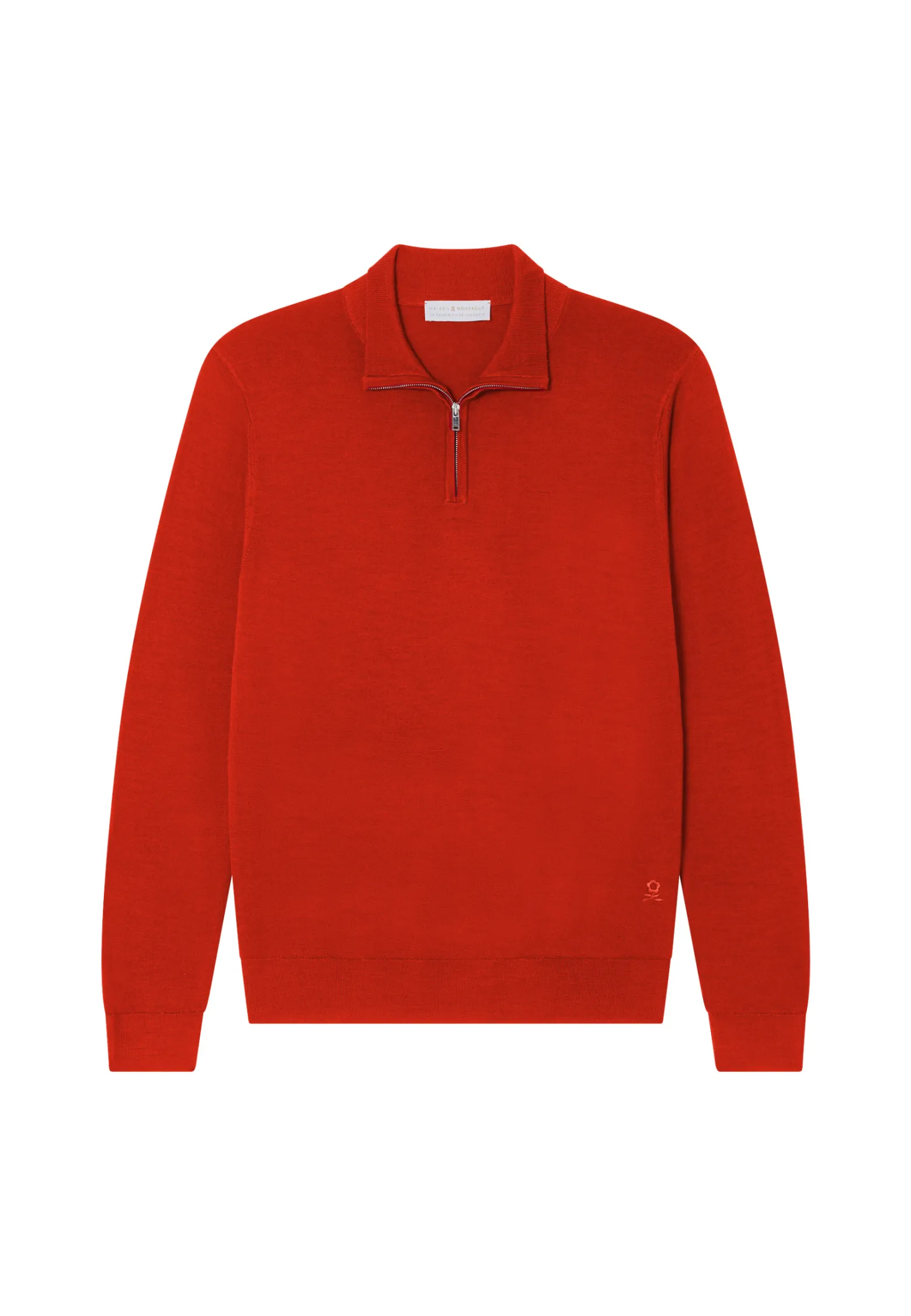 Montagut Trucker neck sweater with logo in merino wool - Ryan