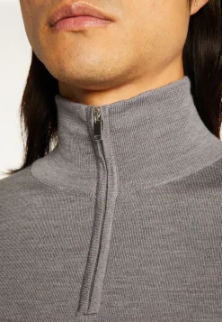 Montagut Trucker neck sweater with logo in merino wool - Ryan
