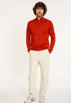Montagut Trucker neck sweater with logo in merino wool - Ryan