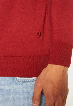 Montagut Trucker neck sweater with logo in merino wool - Ryan