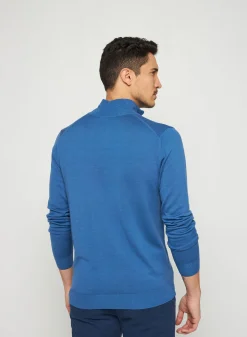 Montagut Trucker neck sweater with logo in merino wool - Ryan