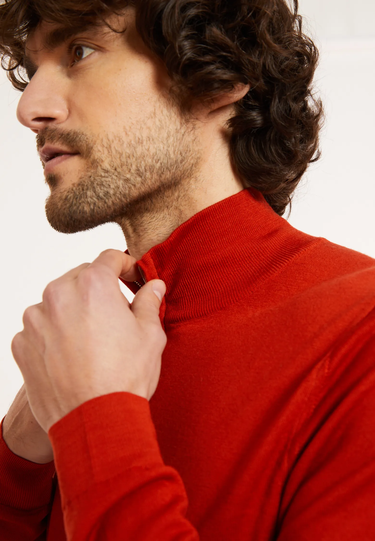 Montagut Trucker neck sweater with logo in merino wool - Ryan