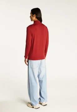 Montagut Trucker neck sweater with logo in merino wool - Ryan