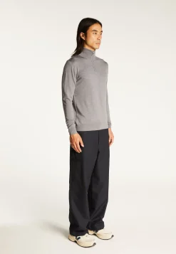 Montagut Trucker neck sweater with logo in merino wool - Ryan