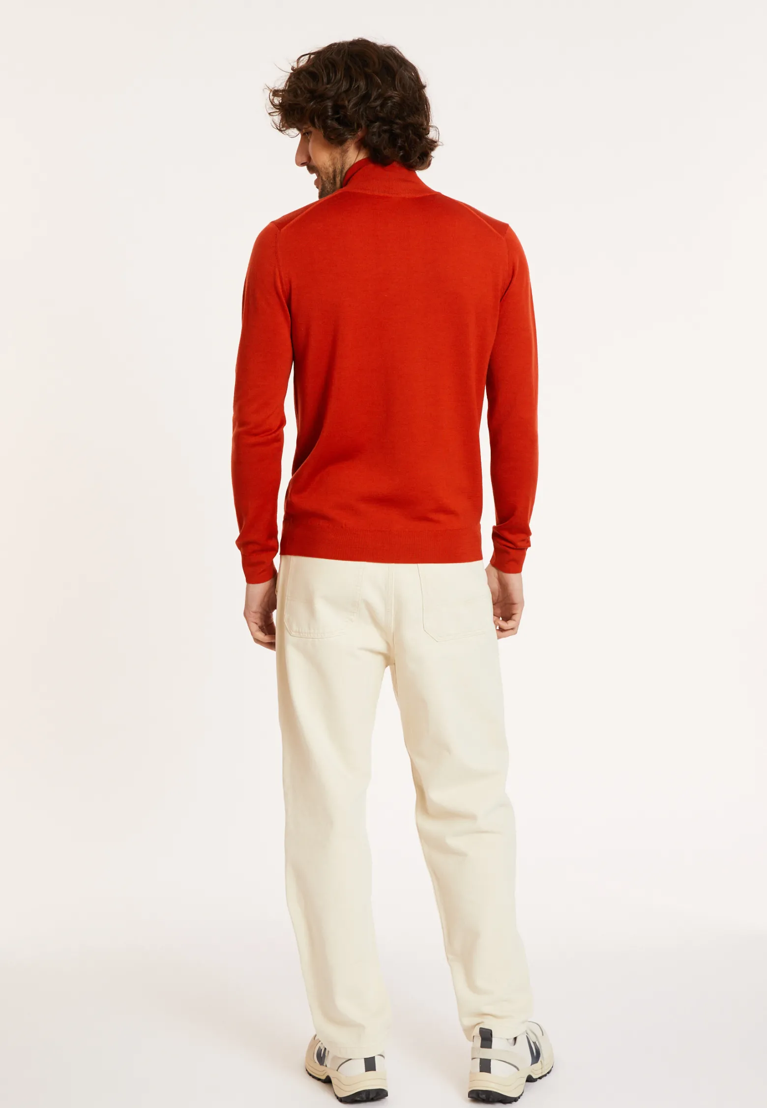Montagut Trucker neck sweater with logo in merino wool - Ryan