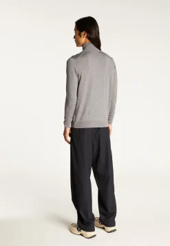 Montagut Trucker neck sweater with logo in merino wool - Ryan