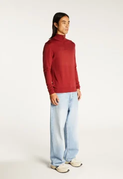 Montagut Trucker neck sweater with logo in merino wool - Ryan