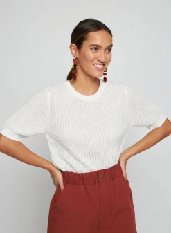 Montagut T-shirt round neck in cotton - Sidonie