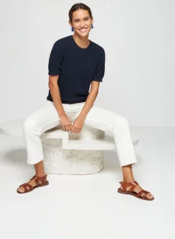 Montagut T-shirt round neck in cotton - Sidonie