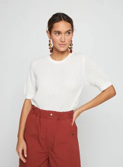 Montagut T-shirt round neck in cotton - Sidonie