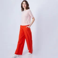 Montagut T-shirt with 1 pocket and back pleat - MAIKA