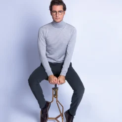 Montagut Turtleneck sweater in merino wool - Enzo