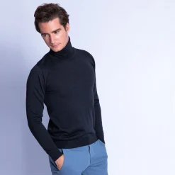 Montagut Turtleneck sweater in merino wool - Enzo