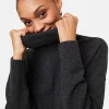 Montagut Turtleneck sweater with cashmere slits - Adena