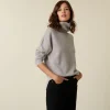 Montagut Turtleneck sweater with cashmere slits - Adena