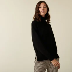 Montagut Turtleneck sweater with cashmere slits - Adena