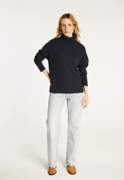 Montagut Turtleneck sweater with cashmere slits - Adena