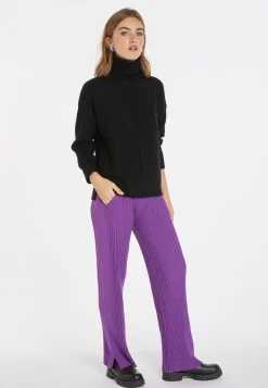 Montagut Turtleneck sweater with cashmere slits - Adena