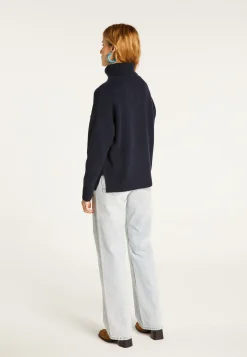 Montagut Turtleneck sweater with cashmere slits - Adena