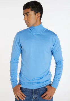 Montagut Turtleneck sweater with logo in merino wool - Enzo